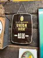 Oude reclame kalender glas bier merk uniek, Ophalen, Gebruikt, Reclamebord, Plaat of Schild, Overige merken