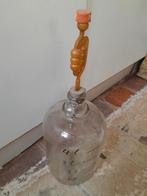 Glazen gisting flessen met waterslot - 4,5 liter, Ophalen of Verzenden