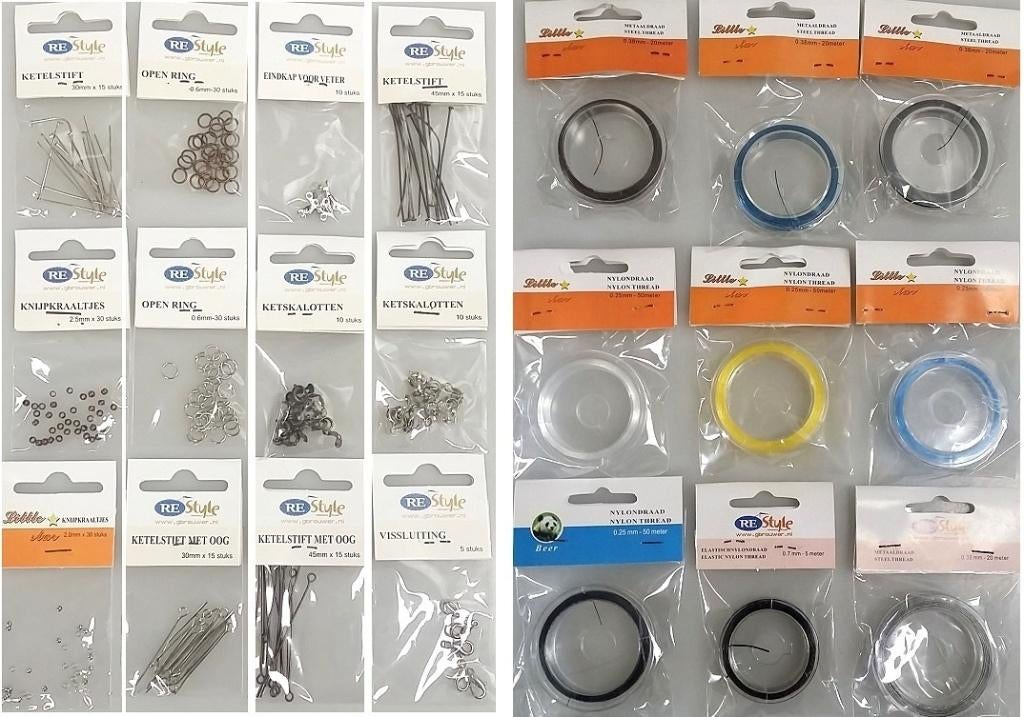 200 zakjes met sieraden onderdeeltjes, Ophalen of Verzenden, Nieuw