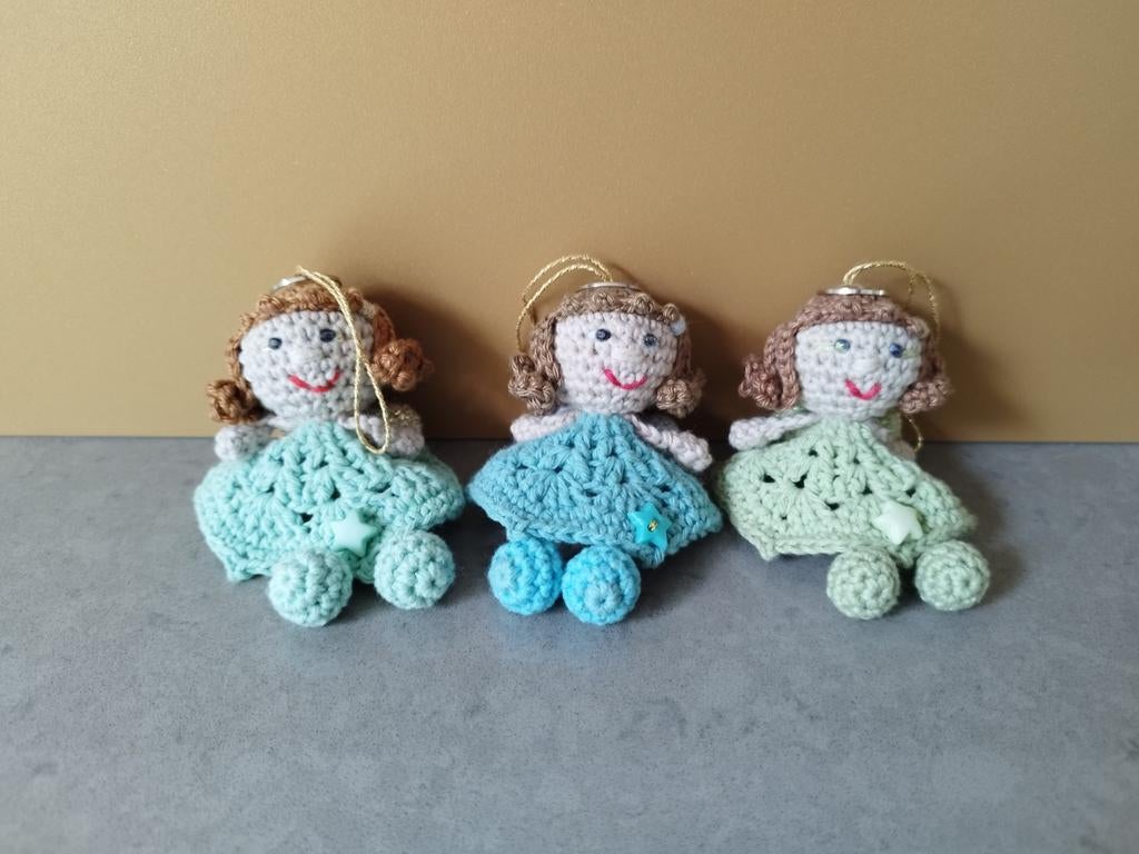 Gehaakte engeltjes met aureooltje, Ophalen of Verzenden