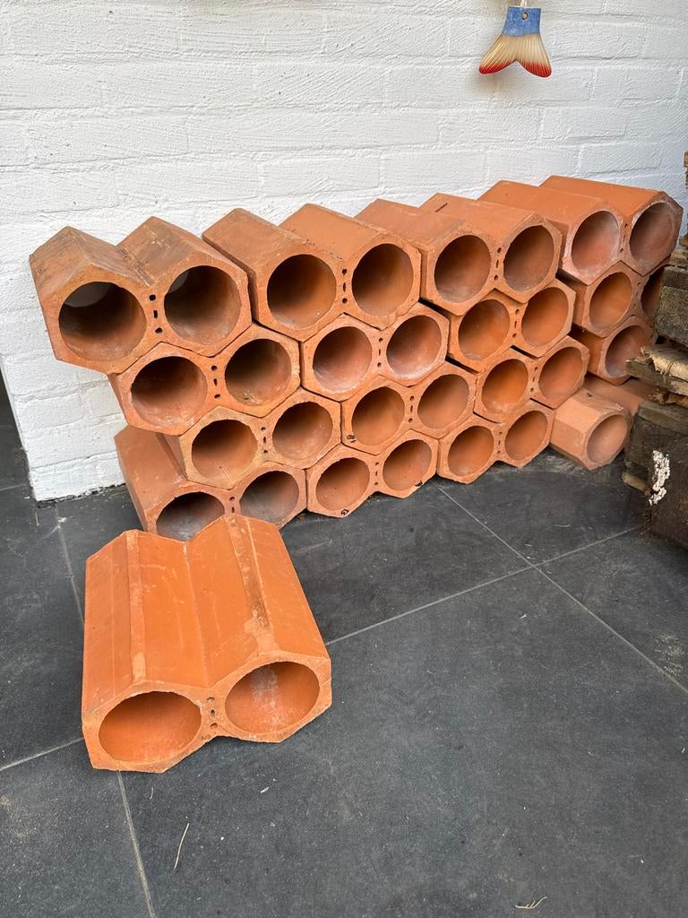 Terracotta wijnrekken, Ophalen, Overige materialen, Gebruikt, 50 tot 75 cm