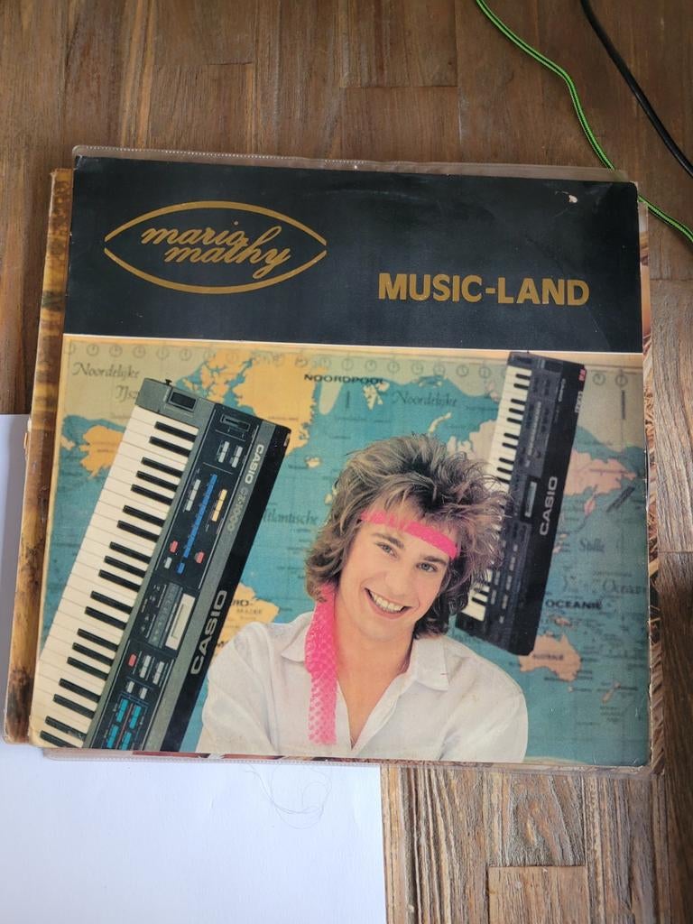 Lp. Mario mathy. Music-land, Cd's en Dvd's, Ophalen of Verzenden, Zo goed als nieuw, Overige formaten, Levenslied of Smartlap