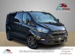 Ford TRANSIT CUSTOM 2.0 TDCI 130pk Automaat Dubbel Cabine Bl, Auto's, Bestelauto's, Zwart, Bedrijf, Diesel, Ford
