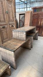 Stoere tuintafel sslontafel, Ophalen of Verzenden, Rechthoekig, Hout