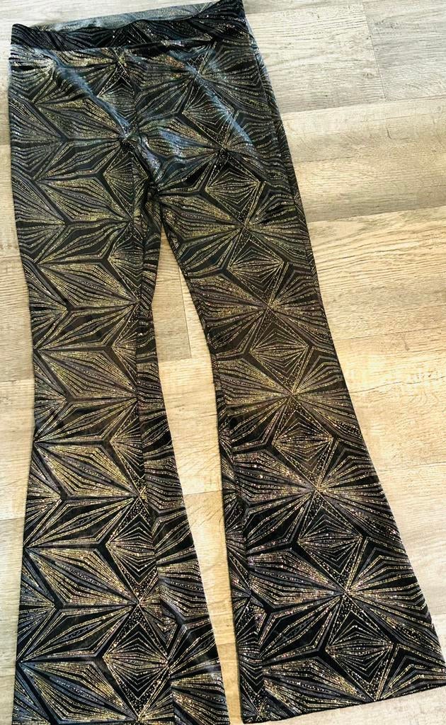 Colourful Rebel flared pants glitter strepen, maat XL, Kleding | Dames, Broeken en Pantalons, Overige kleuren, Maat 46/48 (XL) of groter