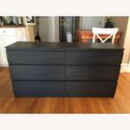 Ikea malm kast ladekast zwart, Huis en Inrichting, Kasten | Ladekasten, Ophalen, 50 tot 100 cm, Zo goed als nieuw, Minder dan 100 cm