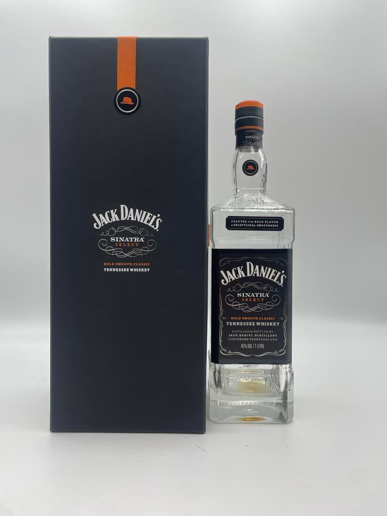 Lege Jack Daniel's Sinatra fles met doos, Ophalen of Verzenden, Gebruikt, Noord-Amerika, Overige typen