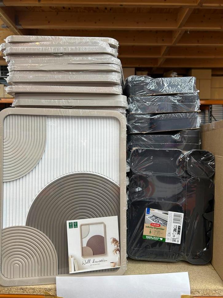 Partijen woondeco, woonaccessoires, keuken en meer, Huis en Inrichting, Woonaccessoires | Schalen en Manden, Nieuw, Mand, Rond