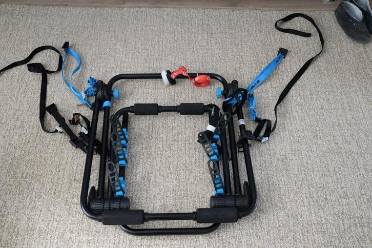 Fietsendrager B'Twin, Auto diversen, Fietsendragers, Gebruikt, Achterklepdrager, 3 fietsen of meer, Ophalen