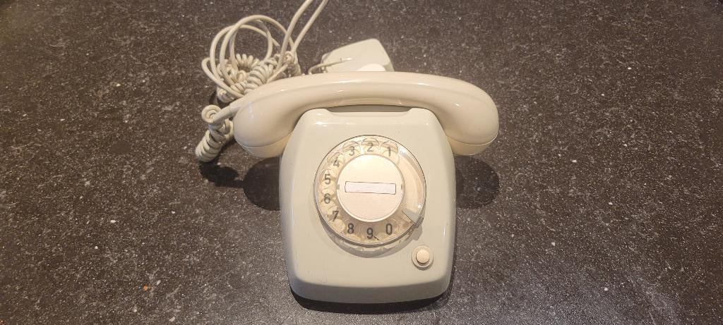 Vintage telefoon ptt t65 1983, Ophalen of Verzenden, Gebruikt, Met draaischijf