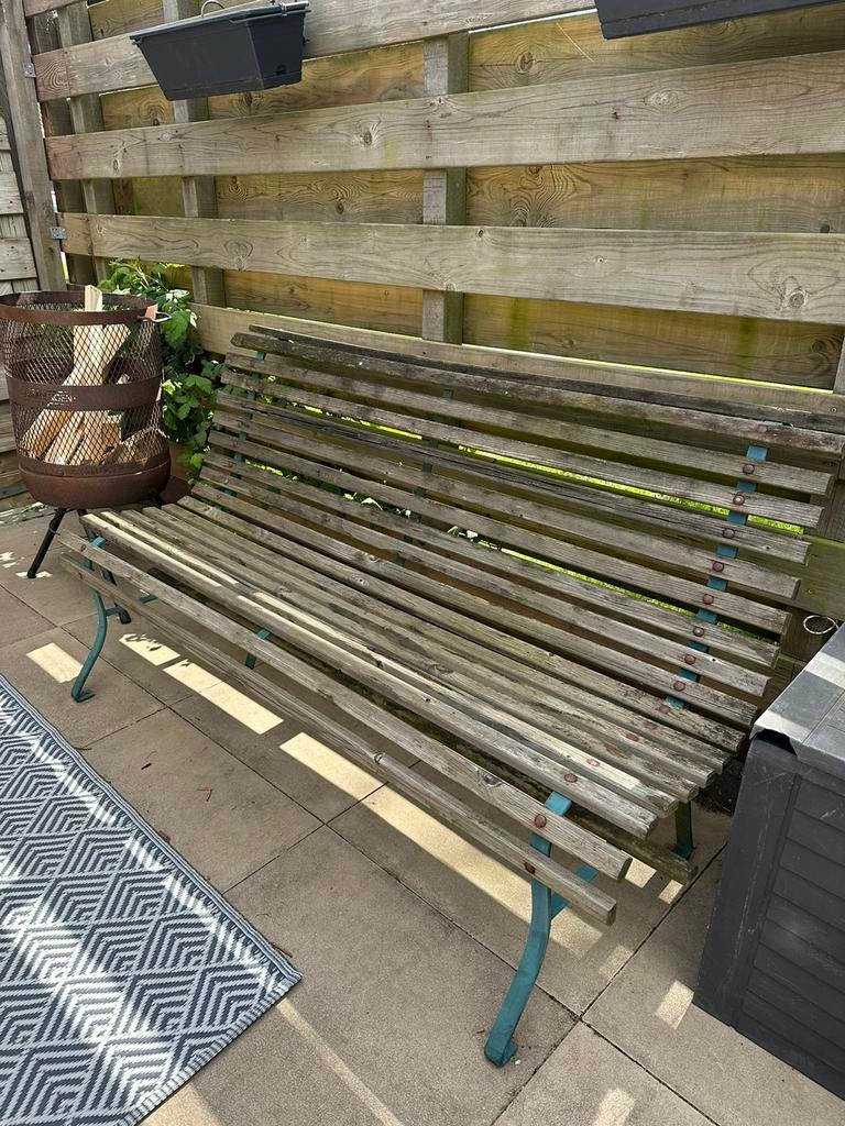 Tuinbank om op te knappen, Tuin en Terras, Tuinbanken, Ophalen, Gebruikt, Hout