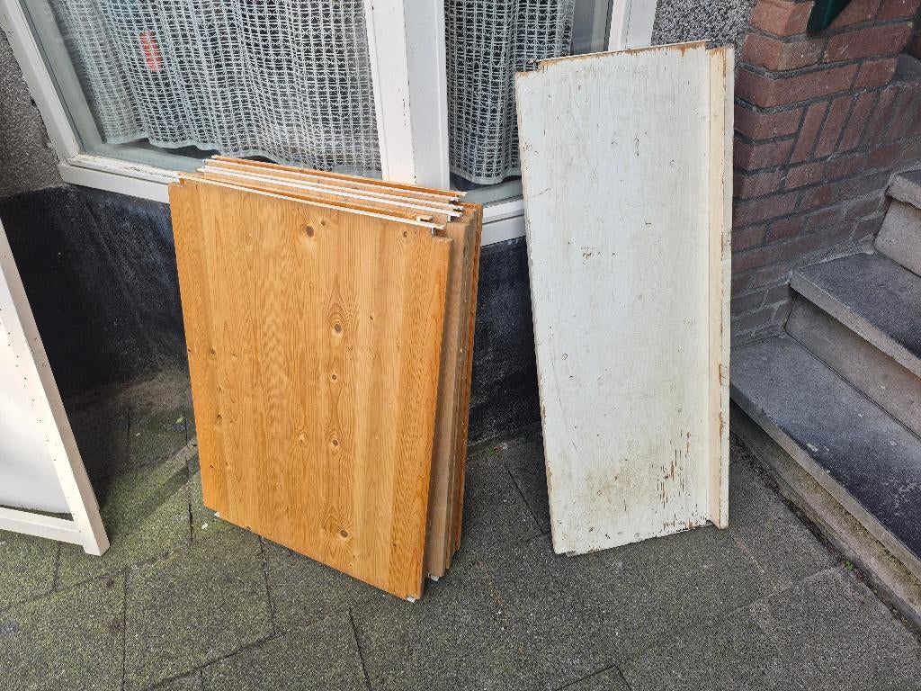 Lundia rekken, massief grenen, diverse boekenrekken,, Ophalen, Met plank(en), Gebruikt, 100 tot 150 cm