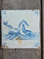 zeldzame 17e eeuwse tegel zeepaard, Ophalen of Verzenden