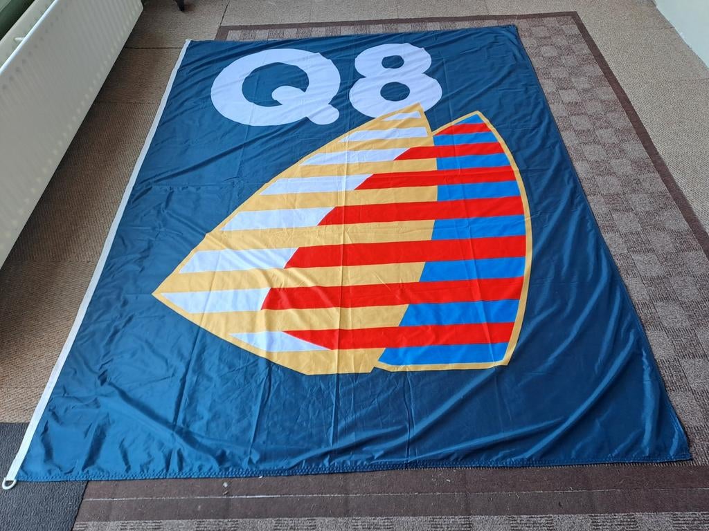 Grote Q8 vlag XXL, Verzamelen, Gebruiksvoorwerp, Ophalen of Verzenden, Zo goed als nieuw, N.v.t