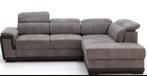 Hoekbank Edge met slaapfunctie antraciet grijs incl. Poef, Ophalen of Verzenden, Nieuw