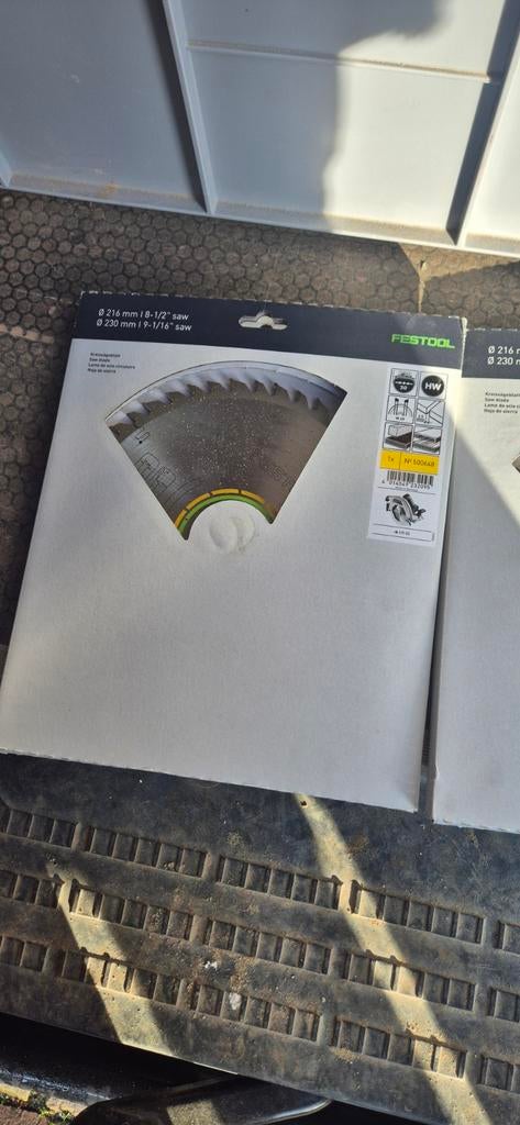 Festool zaagbladen 216mm en 230mm, Ophalen of Verzenden, Nieuw, Festool