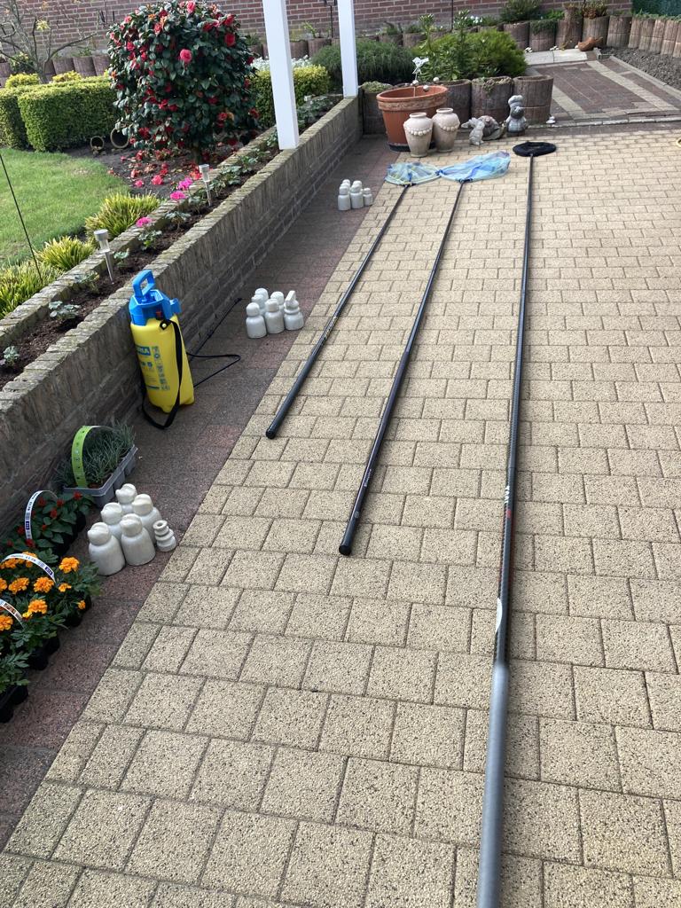 Te Koop 3 Schepnet  met steel, Watersport en Boten, Ophalen, Zo goed als nieuw, Net of Fuik