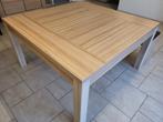 Vierkante eettafel voor 8 personen, Huis en Inrichting, Tafels | Eettafels, Ophalen, Gebruikt, Vierkant, Vijf personen of meer