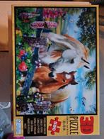 3D Puzzel - Paarden met Veulen - 500 stukjes, Ophalen of Verzenden, 500 t/m 1500 stukjes, Zo goed als nieuw, Legpuzzel