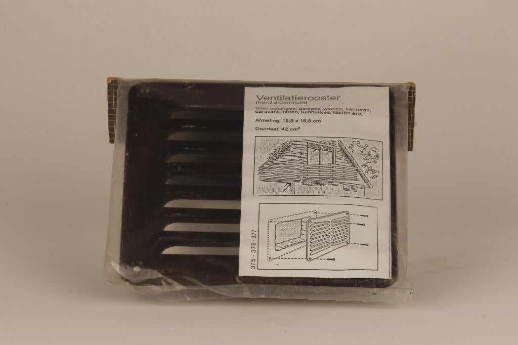 Muur ventilatierooster, bruin, muurrooster, Ophalen of Verzenden, Nieuw, Ventilator