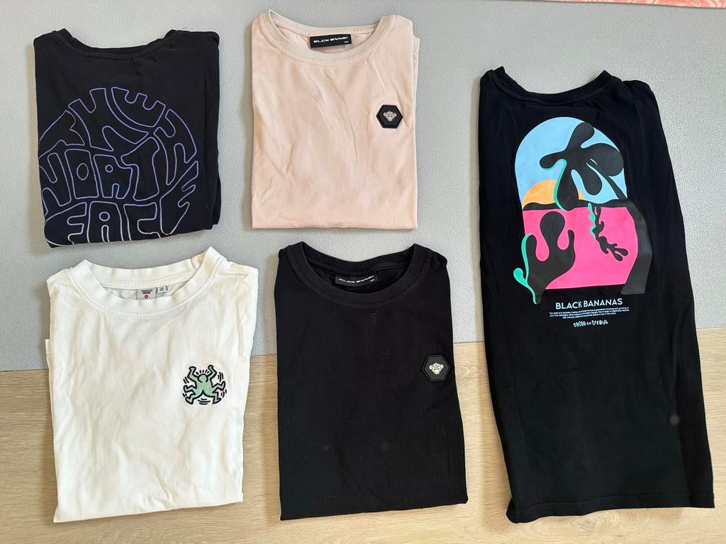 Stoere jongens t-shirts maat 164 - Black Bananas, America To, Kinderen en Baby's, Kinderkleding | Maat 164, Ophalen of Verzenden