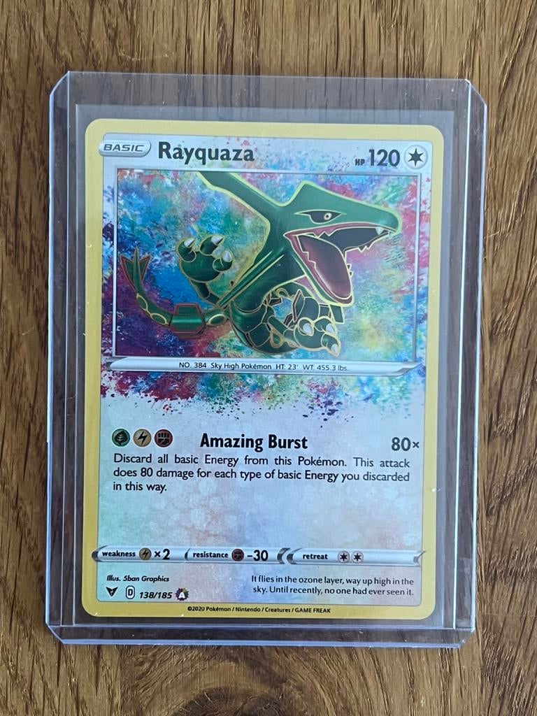 Rayquaza VIV138 NM- Amazing Rare, Ophalen of Verzenden, Zo goed als nieuw