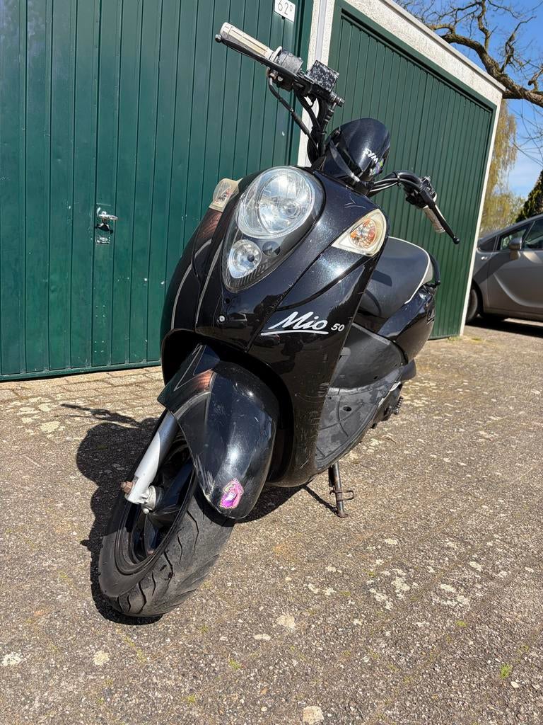 Sym Mio 65cc (wok) - Zwart, Ophalen, Gebruikt, Maximaal 45 km/u, Benzine