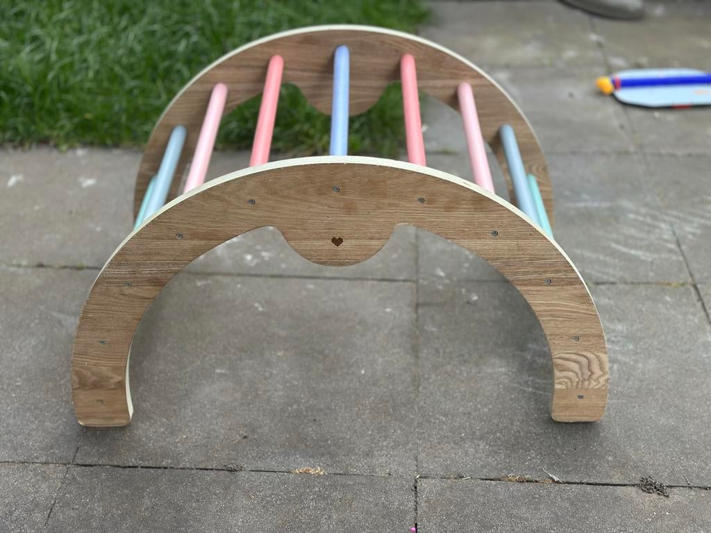 Klimrek Klimboog Regenboogkleuren Montessori Speeltoestel, Ophalen, Gebruikt, Overige typen