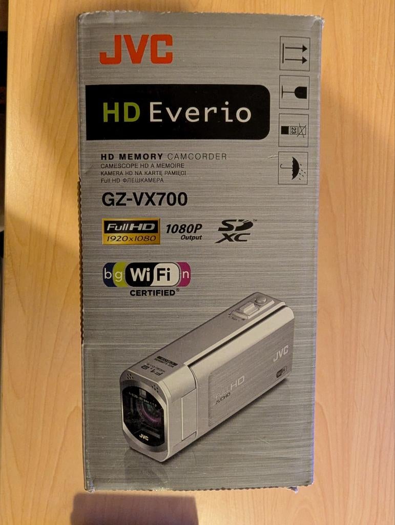 JVC Everio GZ-VX715BE videocamera, Audio, Tv en Foto, Videocamera's Digitaal, Gebruikt, 20x of meer, Ophalen of Verzenden, Geheugenkaart