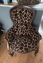 Leuke stoel met giraffe patroon - klassiek model, Ophalen, Gebruikt, Bruin, Klassiek