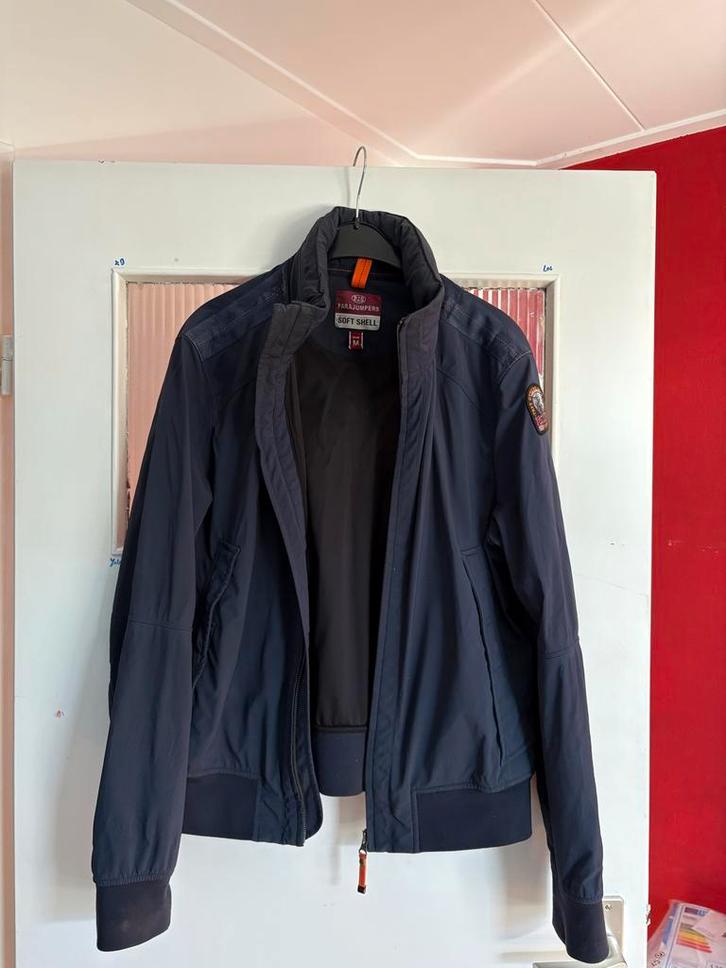 Parajumpers Softshell Jas - Maat M, Kleding | Heren, Jassen | Winter, Zo goed als nieuw, Maat 48/50 (M), Blauw, Ophalen of Verzenden