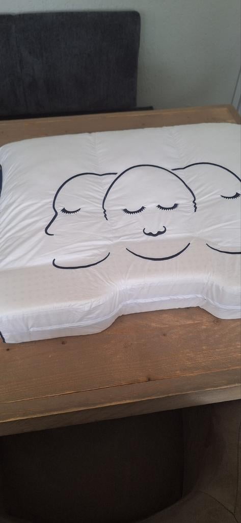 Hoofdkussen Silvana 60x70 nummer 4, Ophalen of Verzenden, Wit