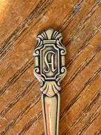 Vintage GN Gero 90 verzilverde theelepel monogram letter A, Ophalen of Verzenden