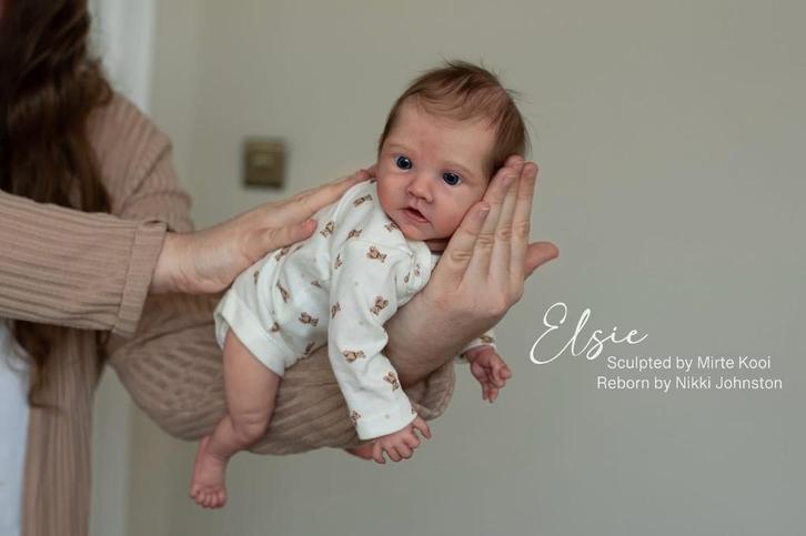 Reborn kitje Elsie, Verzamelen, Poppen, Nieuw, Babypop, Levensecht of Reborn, Ophalen of Verzenden