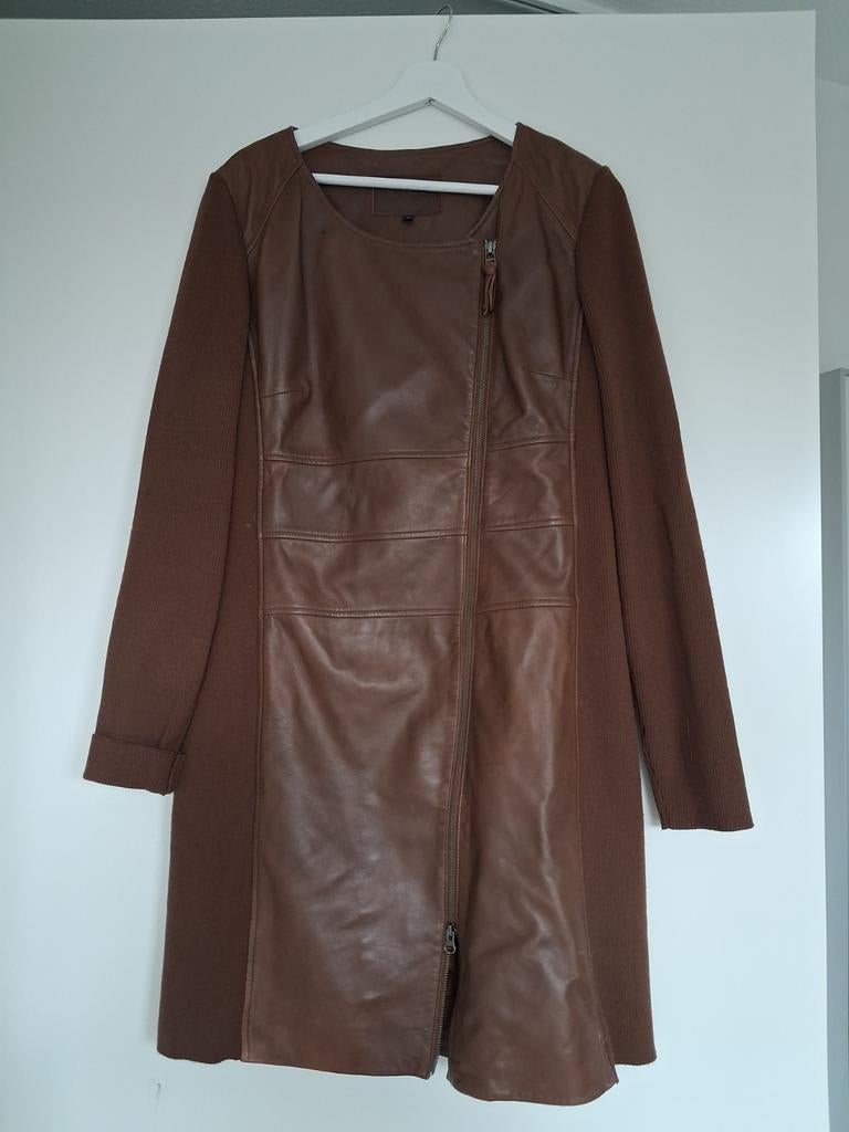 Claudia Sträter jurk leer en wol maat 44, Ophalen of Verzenden