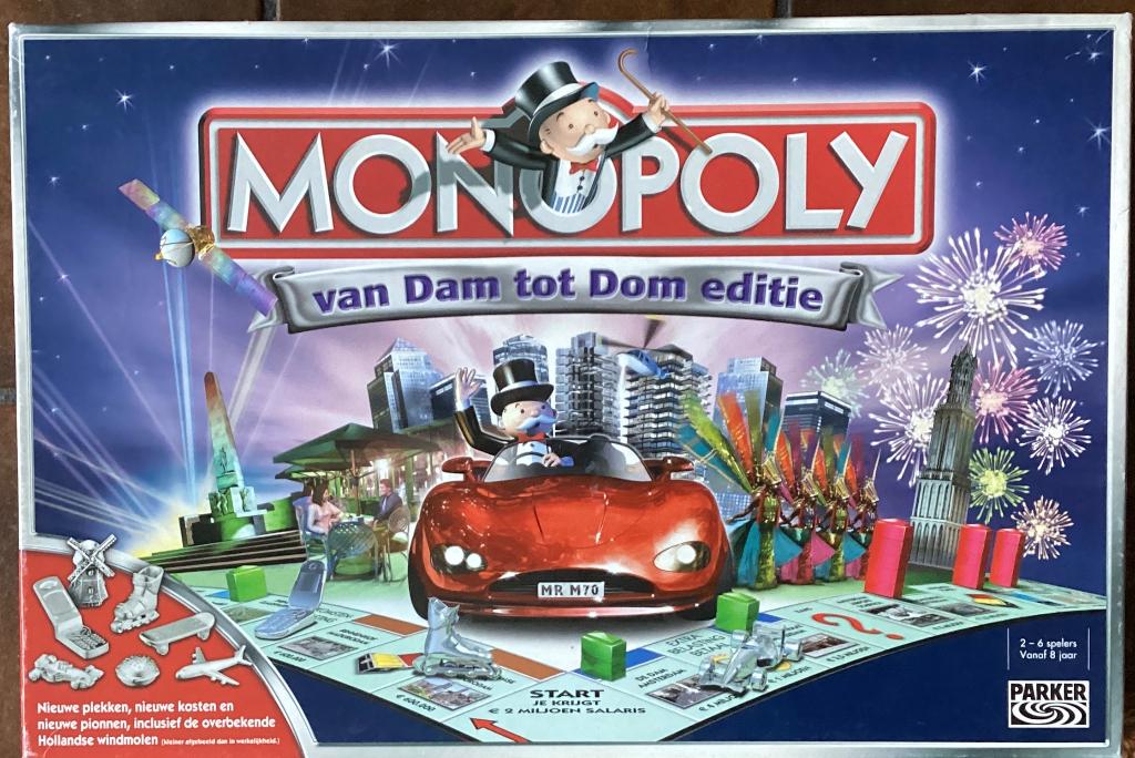 Monopoly van Dam tot Dom editie, Hobby en Vrije tijd, Gezelschapsspellen | Bordspellen, Ophalen of Verzenden, Nieuw
