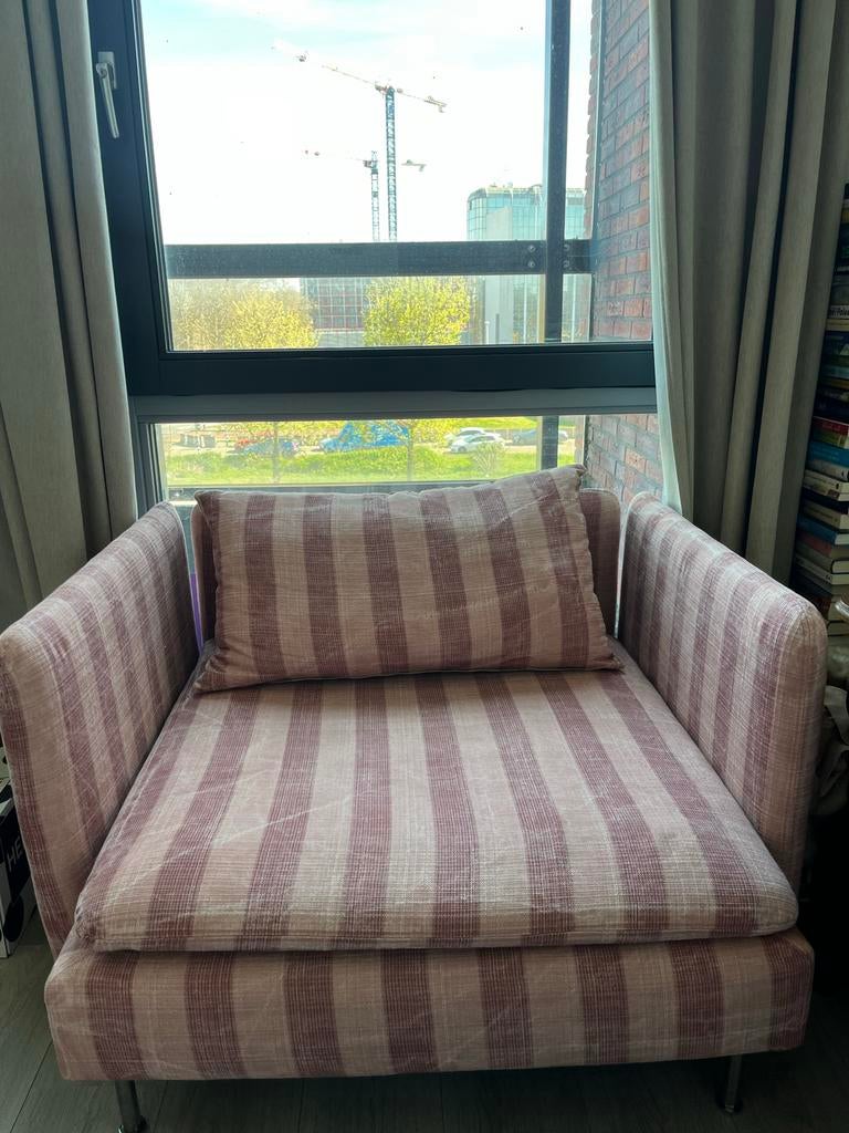 IKEA Söderhamn fauteuil met BEMZ hoes & originele hoes grijs, Ophalen, Gebruikt, 75 tot 100 cm, 100 tot 125 cm