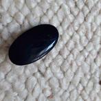 Vintage knoop - donkerblauw ovaal 3cm -, Ophalen of Verzenden, Gebruikt, Knoop of Knopen