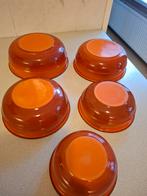 Dru emaille schalenset 5 delig perfecte staat., Antiek en Kunst, Antiek | Emaille, Ophalen of Verzenden