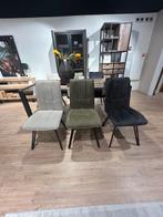 Buitenkans showroom model! eetkamerstoelen Fancy 6 stuks, Ophalen, Gebruikt, Overige kleuren, Stof