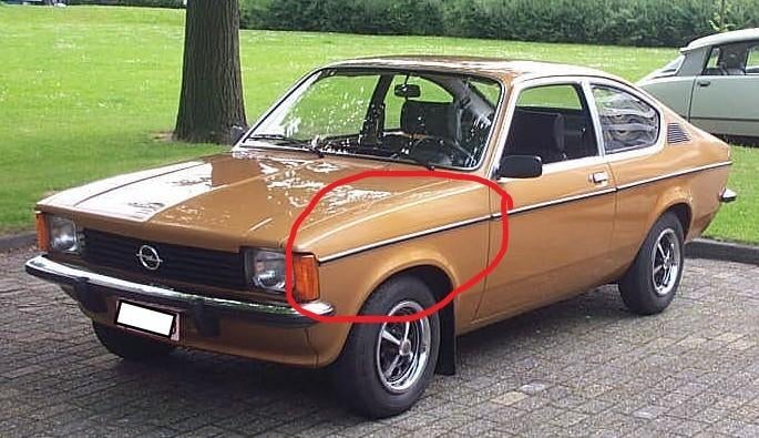 Sierlijsten voor Opel Kadett C, Gebruikt, Voor, Ophalen of Verzenden, Opel