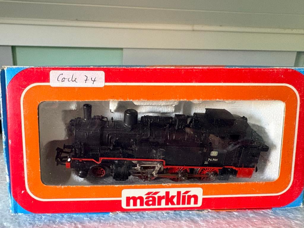Märklin H0 Stoomlocomotief DB 74701 digitaal, Hobby en Vrije tijd, Modeltreinen | H0, Wisselstroom, Gebruikt, Locomotief, Ophalen of Verzenden