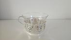 Antiek Schott Mainz Jena theekopje met zilveren houder, Ophalen of Verzenden