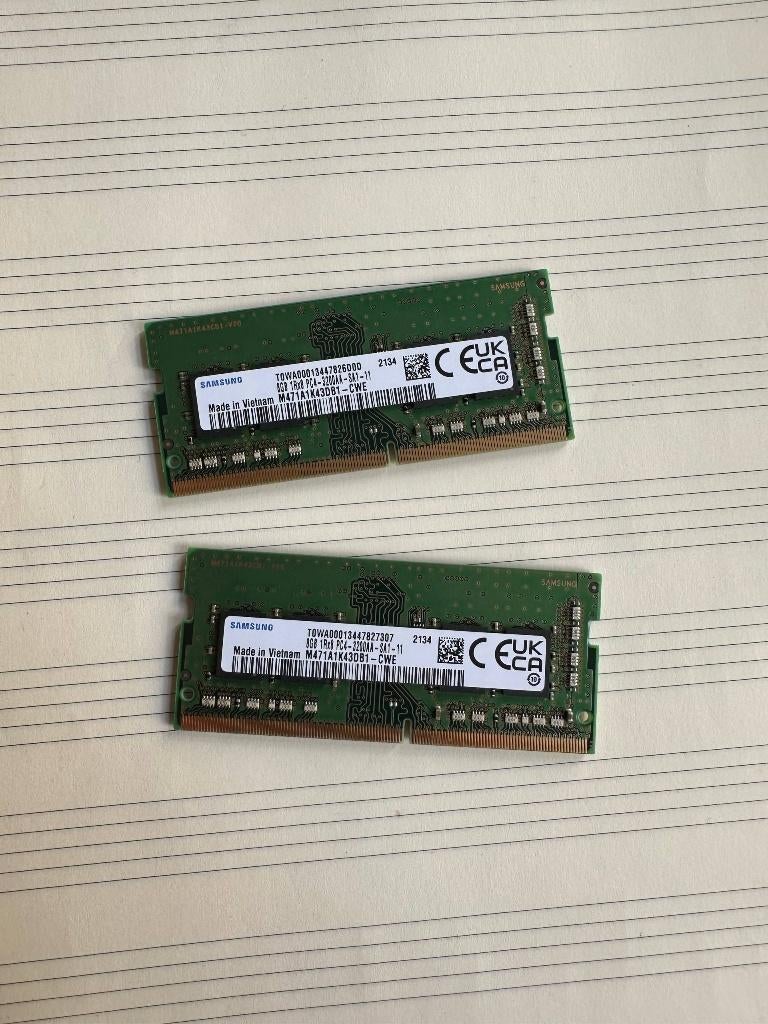 samsung 8gb 1rx8 pc4-3200aa-sa1-11, Ophalen, Gebruikt, DDR4, 8 GB