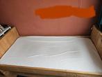Steigerhouten eenpersoonsbed, Huis en Inrichting, Slaapkamer | Bedden, Ophalen, Eenpersoons, Steigerhout, 90 cm