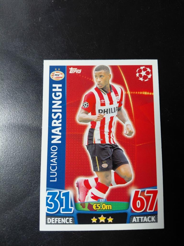 Luciano narsingh (psv) topps 2015/16, Ophalen of Verzenden, Nieuw, PSV, Spelerskaart