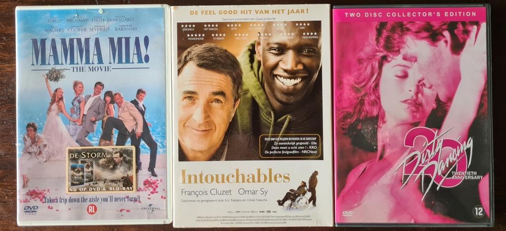 Mamma Mia!, Intouchables, Dirty Dancing DVD's, Ophalen of Verzenden