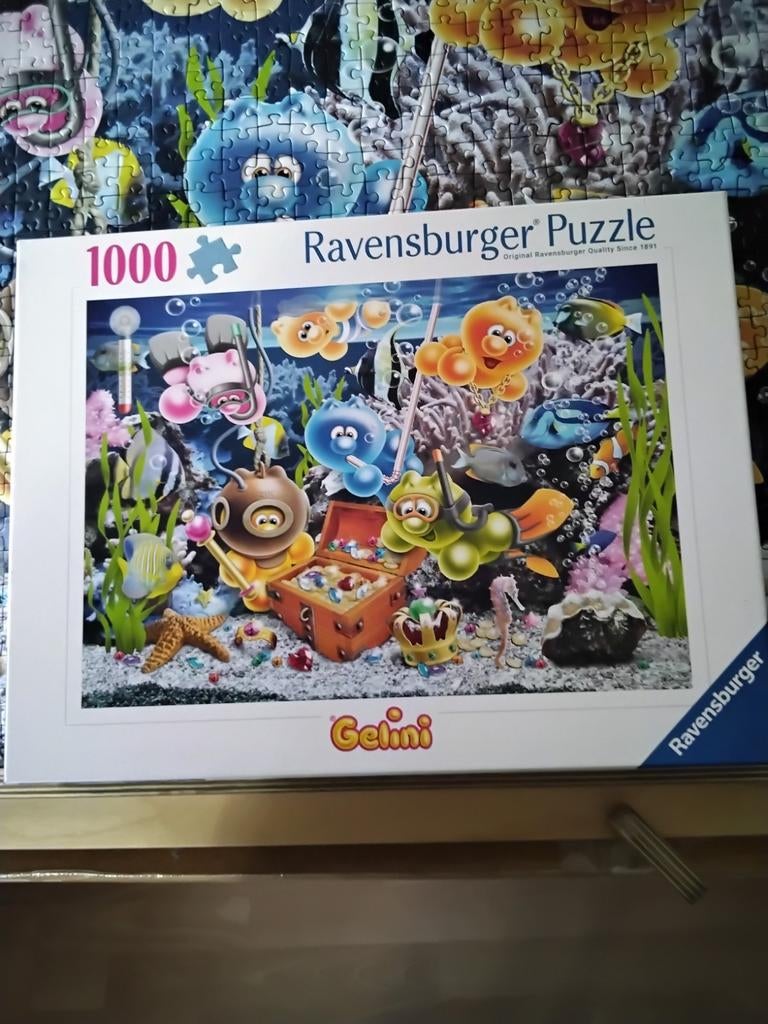 Gelini puzzel 1000st zgan, Ophalen of Verzenden, 500 t/m 1500 stukjes, Zo goed als nieuw