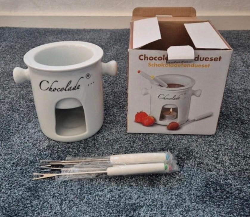 Klein chocoladefondue set, Ophalen of Verzenden, Fondueset