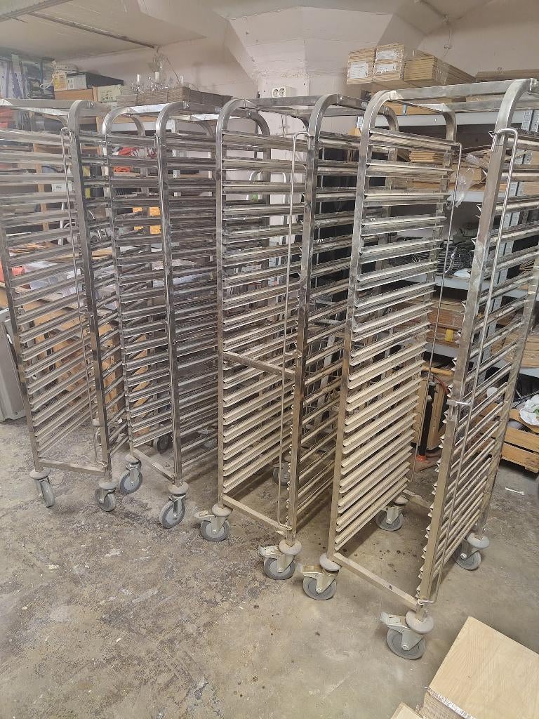 RVS regaalwagen, Ophalen, Gebruikt, RVS Meubilair